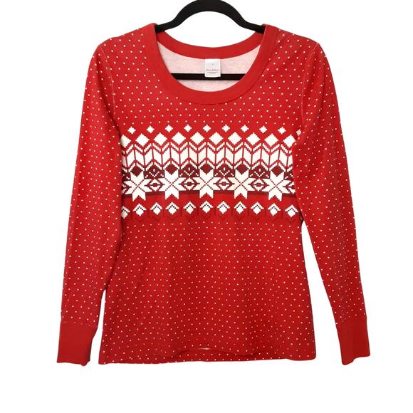 Hanna Andersson Adult M Holiday Long John Pajamas Long Sleeve Top & Joggers - Picture 2 of 9